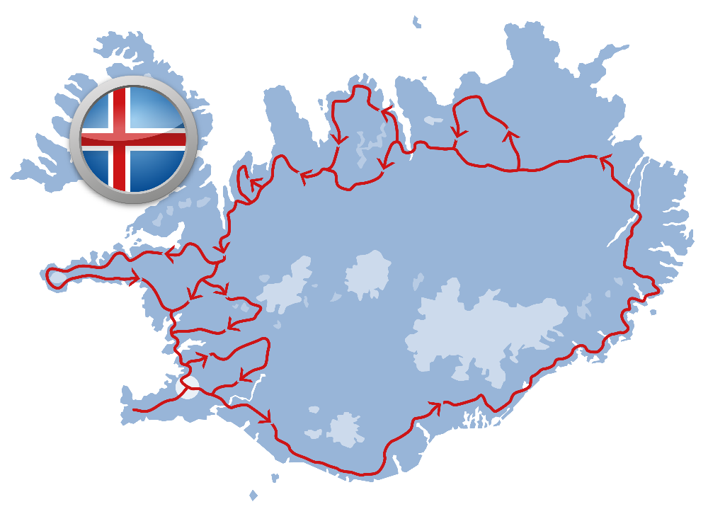 Around Iceland counterclockwise