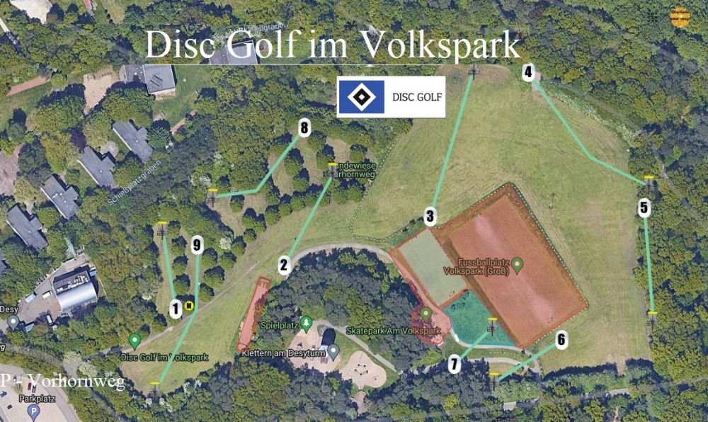 Disc Golf in the Volkspark